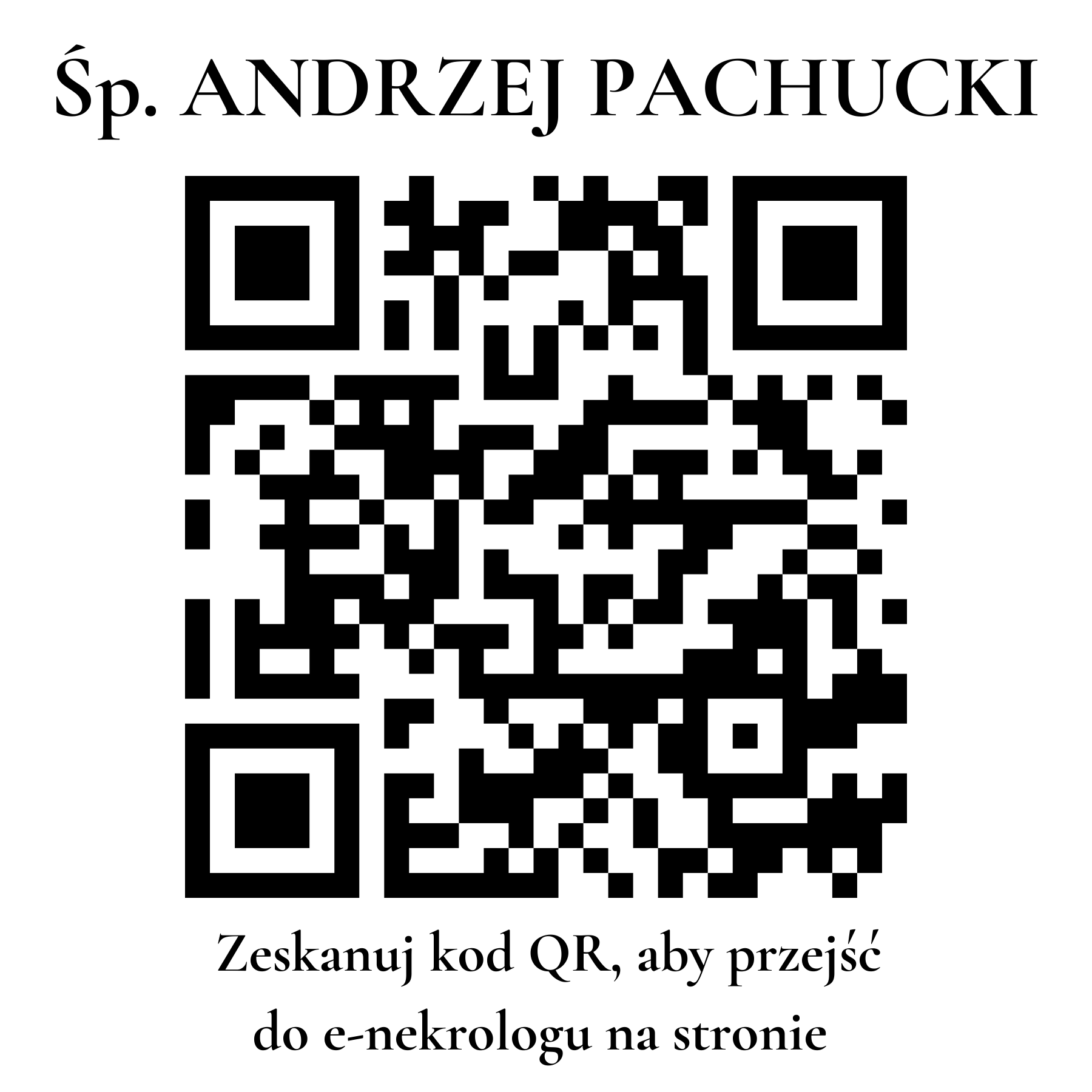Kod QR do nekrologu ANDRZEJ PACHUCKI